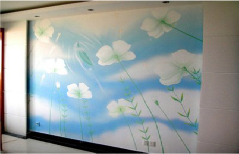 随县画墙绘怎么画好白云的蓬松感？