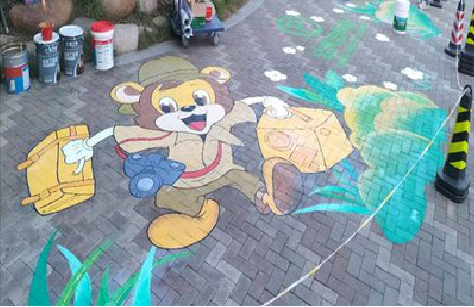 随县夏季画地面彩绘会遇到的问题