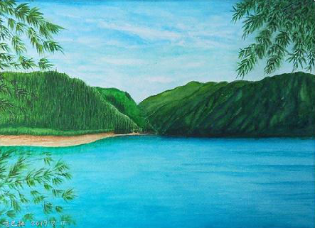 随县在墙绘中，如何绘画绿水青山？