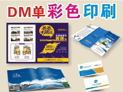 随县单页印刷，色彩搭配简单。